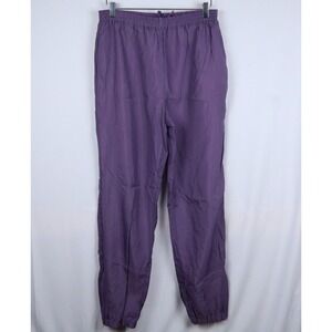 VTG 90s Pull On Track Pants Purple Women's Large‎ Athletic Streetwear Pockets